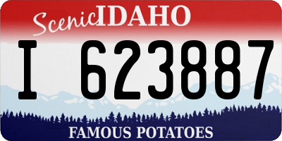 ID license plate I623887
