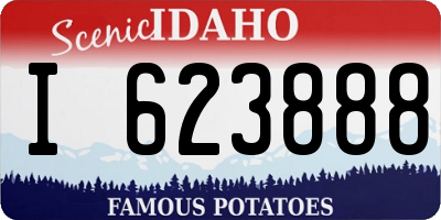 ID license plate I623888