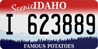 ID license plate I623889
