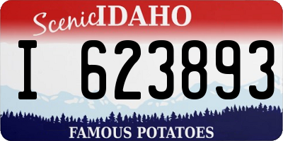 ID license plate I623893