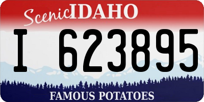 ID license plate I623895