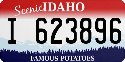 ID license plate I623896