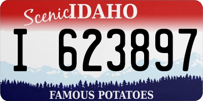 ID license plate I623897
