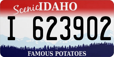 ID license plate I623902