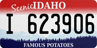 ID license plate I623906