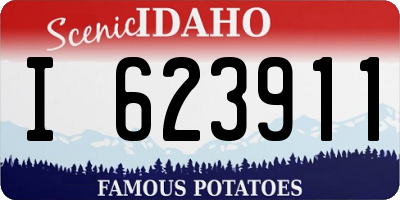 ID license plate I623911