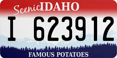ID license plate I623912