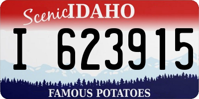 ID license plate I623915