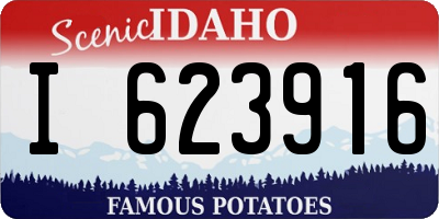 ID license plate I623916
