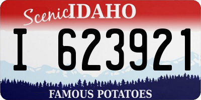 ID license plate I623921