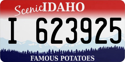 ID license plate I623925