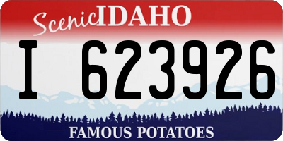 ID license plate I623926