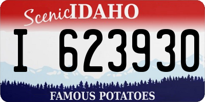 ID license plate I623930