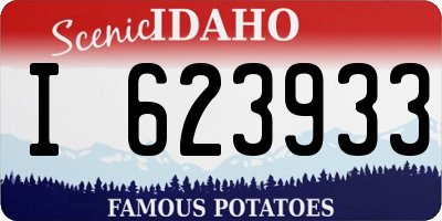 ID license plate I623933