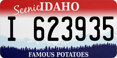 ID license plate I623935