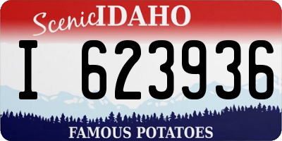 ID license plate I623936