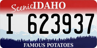 ID license plate I623937