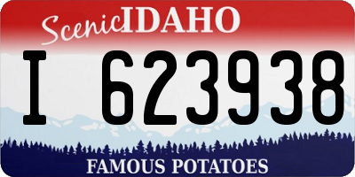 ID license plate I623938