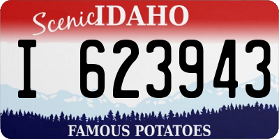 ID license plate I623943