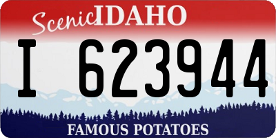 ID license plate I623944