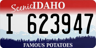 ID license plate I623947