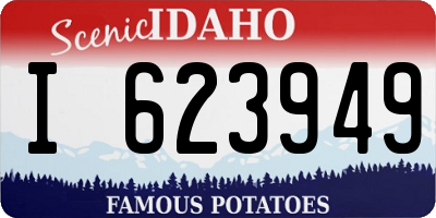 ID license plate I623949