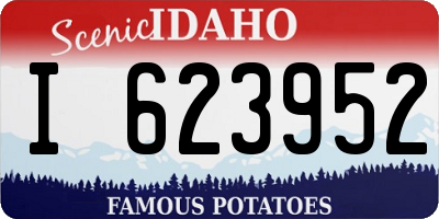 ID license plate I623952