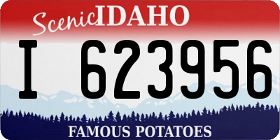 ID license plate I623956
