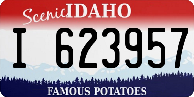 ID license plate I623957