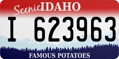 ID license plate I623963