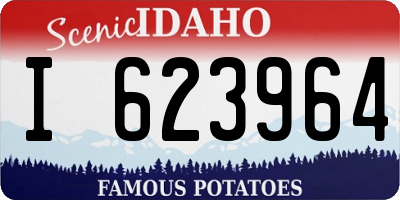 ID license plate I623964