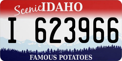 ID license plate I623966