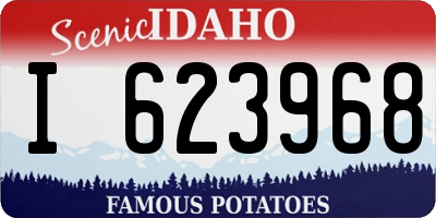 ID license plate I623968