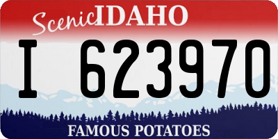 ID license plate I623970