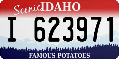 ID license plate I623971