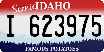 ID license plate I623975