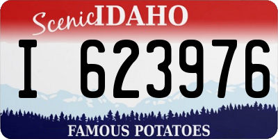 ID license plate I623976