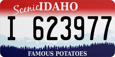 ID license plate I623977