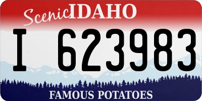ID license plate I623983