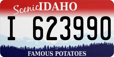ID license plate I623990