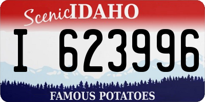 ID license plate I623996