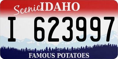 ID license plate I623997
