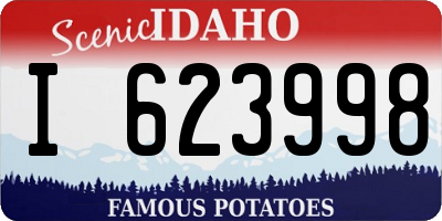 ID license plate I623998