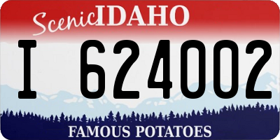 ID license plate I624002