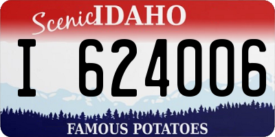 ID license plate I624006