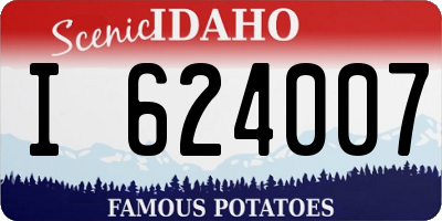 ID license plate I624007