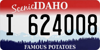 ID license plate I624008
