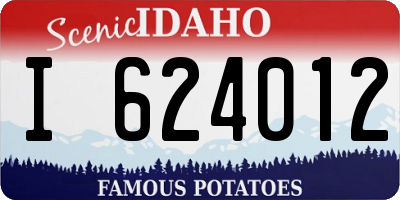 ID license plate I624012