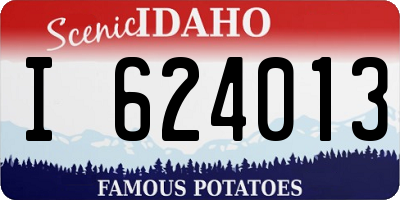 ID license plate I624013