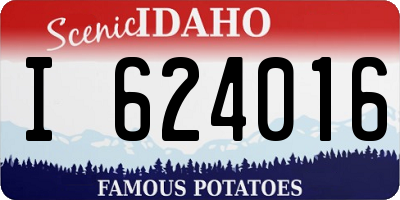 ID license plate I624016